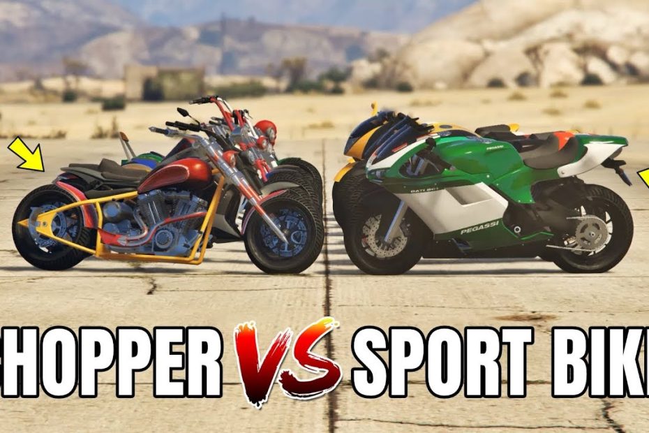 Gta 5 Online - Chopper Vs Sport Bikes (Which Is Fastest?) - Youtube