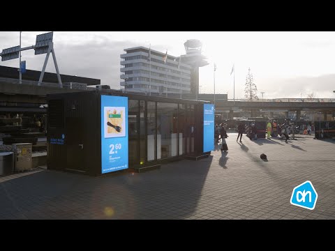 Opening Digitale Albert Heijn Winkel op Amsterdam Airport Schiphol