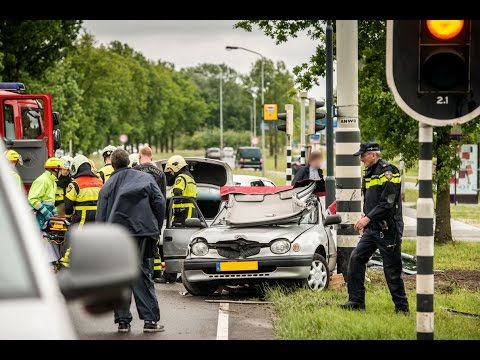 Gewonden bij ongeval met beknelling op Backer en Ruebweg in Breda